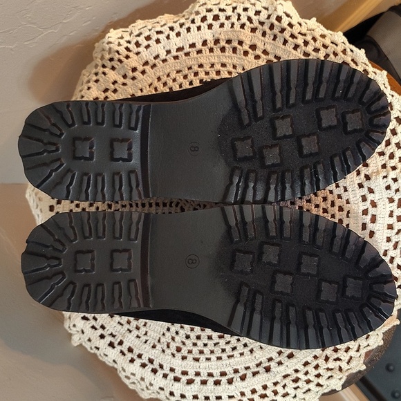 Corkys Hey Girl Loafers Size 8 Black Suede White Stitching NWOB - Picture 5 of 6